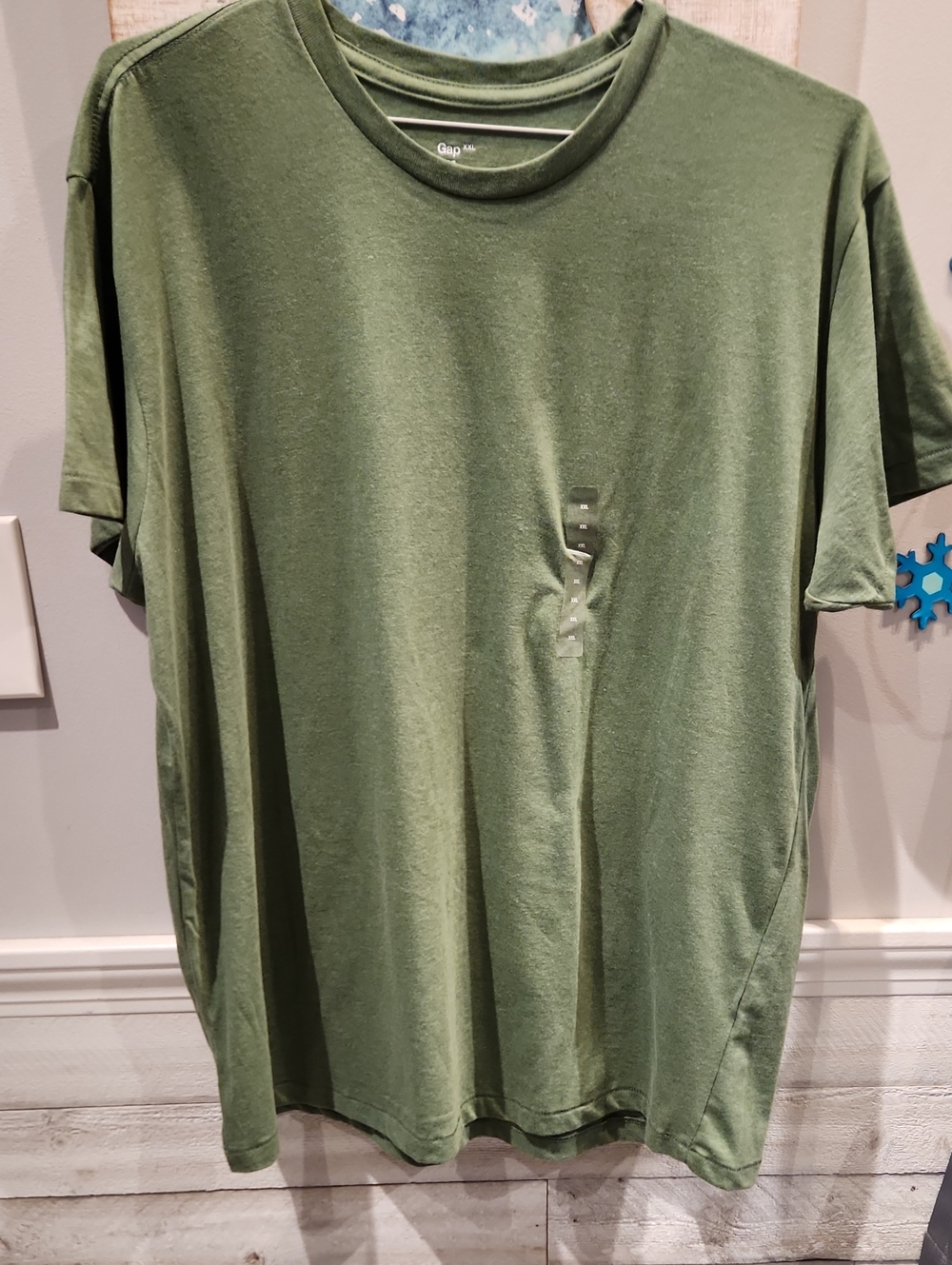 NWT GAP Men's Olive Crew Neck Short Sleeve Tee SZ XXL